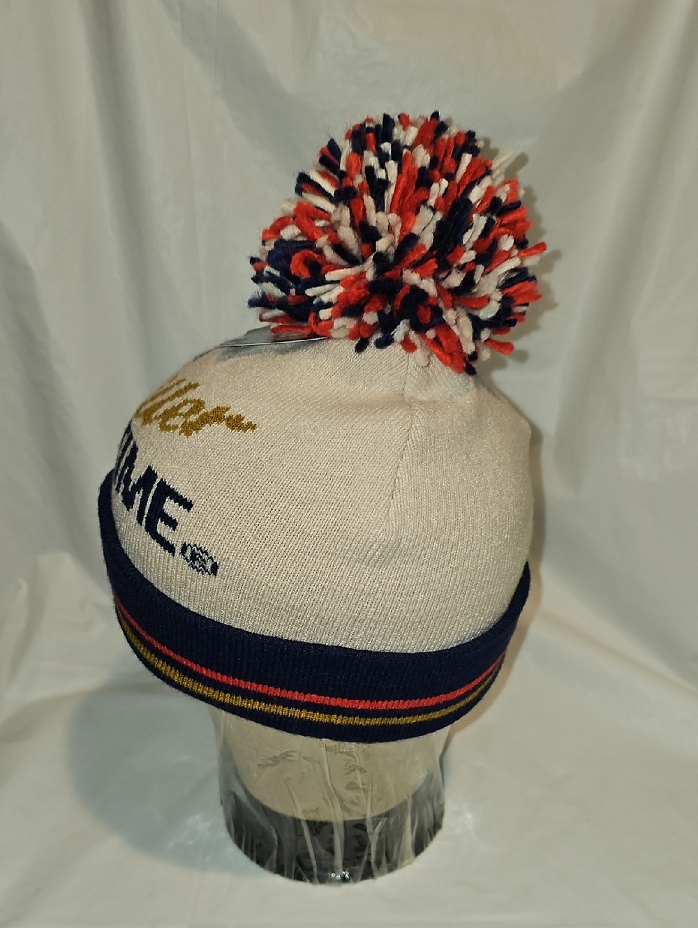 It's Miller Time Miller Lite Women’s Winter Beanie with Pom, One Size New - Picture 3 of 13